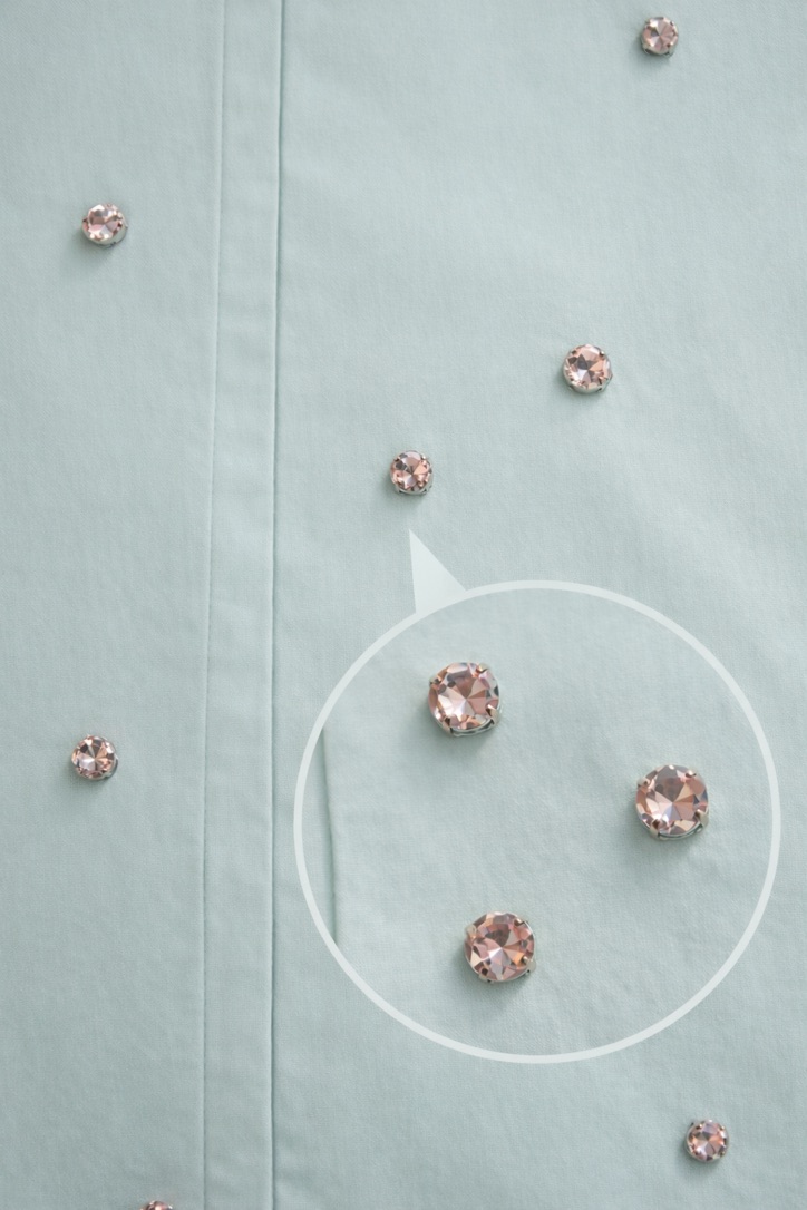 Embellished A-Line Dress Mint Blue view 5